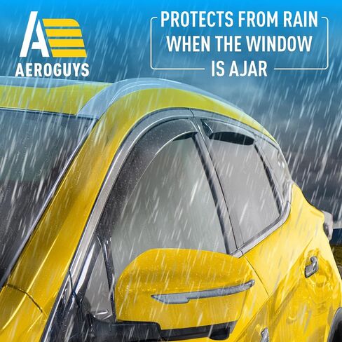 Extra Durable Window Deflectors in-Channel Window Visors Rain Guards Fit for Murano 2015-2024, Sun Visors, Wind Vent for Shades, Exterior Car Accessories - 4 pcs. AG0938 in Saudi Arabia