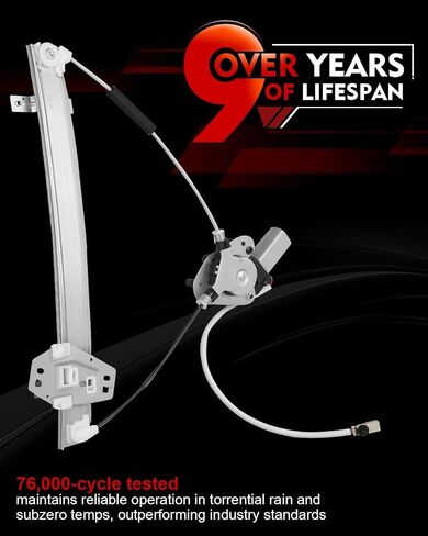 Front Right Power Window Regulator with Motor for:-Honda Civic Dx 2001-2003, Civic Ex Hx Lx 2001-2005, Civic Ex/Lx Special Edition 2005 2 Pins Connector Replace# 72210S5PA03 741-301 72210S5PA02 in Saudi Arabia