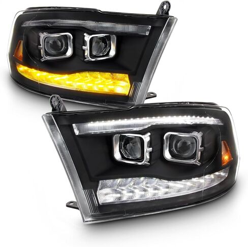 AKKON - FIT 2009-2018 DODGE RAM 1500 2500 3500 Premium DRL/Corner Light Switchback Light +LED LID Light in Saudi Arabia