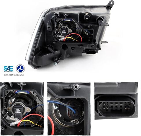AKKON - Fit 2009-2018 Dodge Ram 1500 2500 3500 Premium DRL/Corner Light Switchback Headlight +LED Tail Light Set in Saudi Arabia