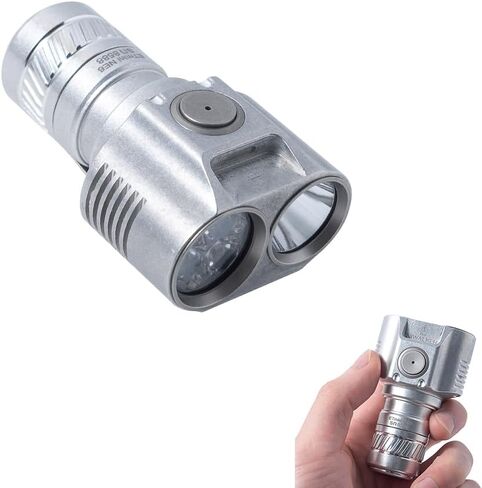 ETmini NE6 Flashlight, Magnetic Tailcap Handheld Flashlights, Type-C Rechargeable,3200LUMEN Lumen EDC LED Pocket Flashlight,Battery Included - CW & NW (Red-NE6) in Saudi Arabia