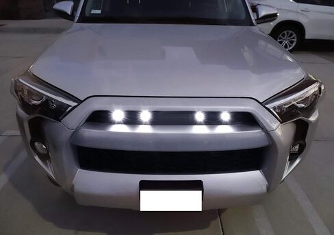 iJDMTOY Pair 12-Chipset High Power LED Surface Flush Mount Spot Light Kit Compatible with Jeep Truck SUV 4x4 Side Markers, DRL/Driving Lights, Solid White Color in Saudi Arabia