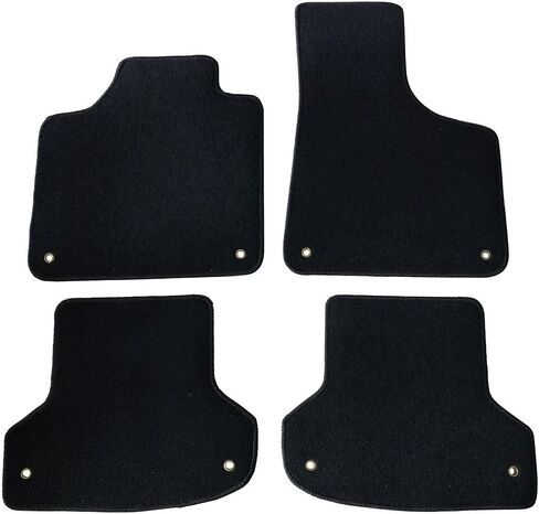 الحصير الأرضية المتوافقة مع 2006-2013 Audi A3 ، 4 PCS أسود نايلون السجاد الأمامي حماية الأرضيات من قبل Ikon Motorsports ، 2007 2008 2010 2011 2012 2012 in Saudi Arabia
