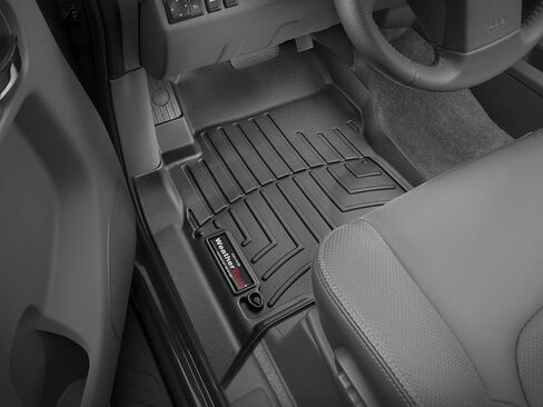 WeatherTech Custom Fit FloorLiners for Frontier, Equator - 1st Row (441761), Black in Saudi Arabia