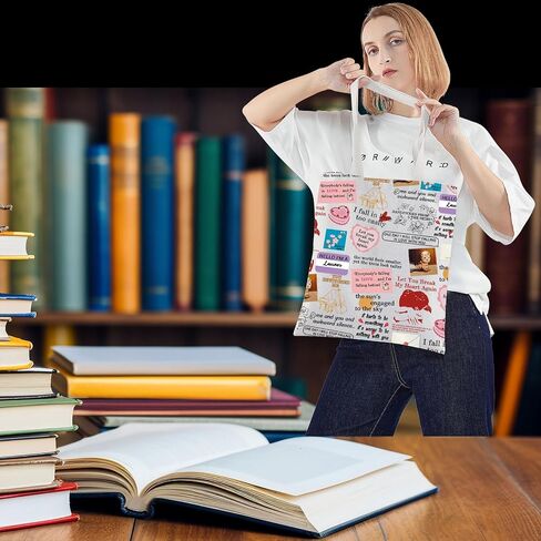 VAMSII Singer Lover Tote Bag Album Fans Gift Song Lyrics Inspired Shopping Bag Singer Merchandise in Saudi Arabia