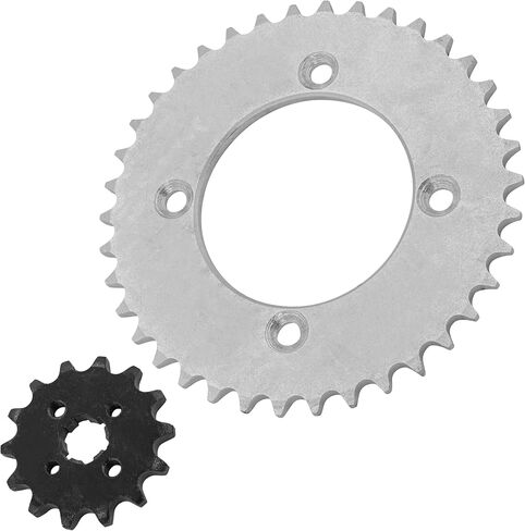 Caltric Front Rear Drive Chain Sprockets Compatible with Honda CRF110F 2013-2021 23801-KWW-740 41201-KYK-910 in Saudi Arabia