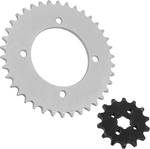 Caltric Front Rear Drive Chain Sprockets Compatible with Honda CRF110F 2013-2021 23801-KWW-740 41201-KYK-910 in Saudi Arabia