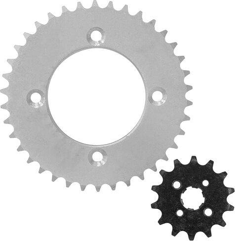 Caltric Front Rear Drive Chain Sprockets Compatible with Honda CRF110F 2013-2021 23801-KWW-740 41201-KYK-910 in Saudi Arabia