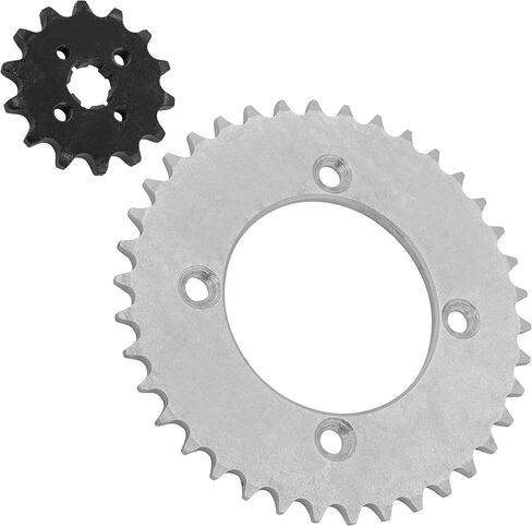 Caltric Front Rear Drive Chain Sprockets Compatible with Honda CRF110F 2013-2021 23801-KWW-740 41201-KYK-910 in Saudi Arabia