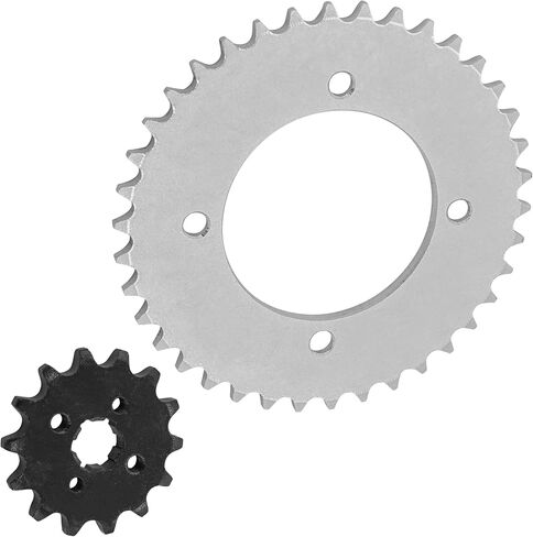 Caltric Front Rear Drive Chain Sprockets Compatible with Honda CRF110F 2013-2021 23801-KWW-740 41201-KYK-910 in Saudi Arabia