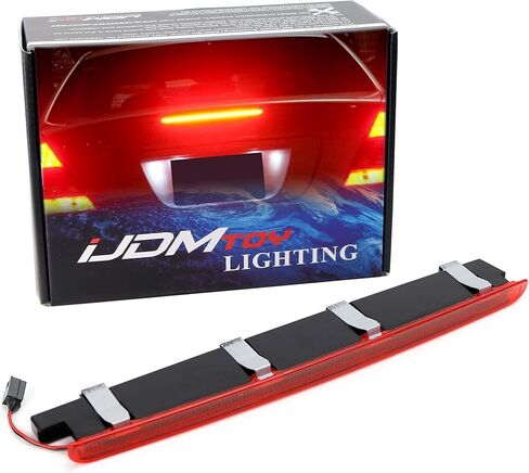 IJdmtoy OEM-spec العدسة الحمراء الكاملة LED Trunk Lid Third Brake Light Bar Assembating مع 2000-2007 Mercedes-Benz W203 C-Class سيدان in Saudi Arabia