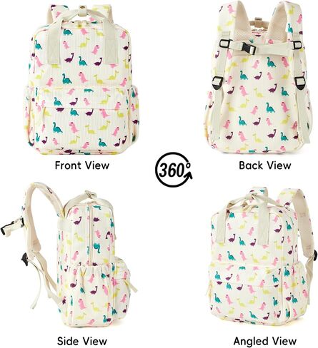 Mini Corduroy Backpack Bookbag Detcor Bag for Toddlers Girls Preschool Daycare Ristergarten 13 '' H Lightweight Fits for Folder (Cherry-Pink Corduroy) in Kuwait