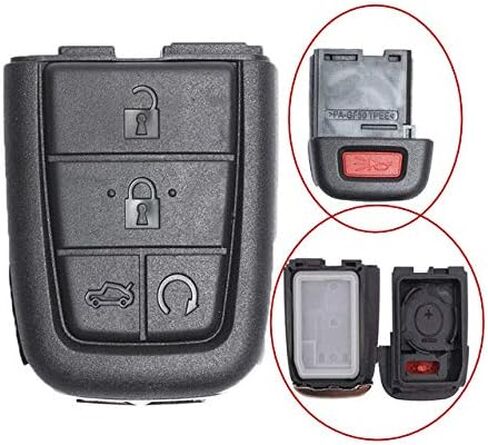 New Keyless Entry 5 Buttons Remote Key Case Shell Fob for Pontiac G8 GT GXP 2008 2009 92245050 OUC6000083, Black in Saudi Arabia