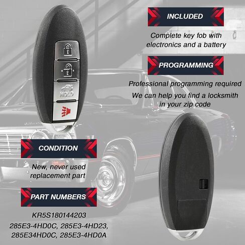 استبدال USAREMOTE لـ 4BTN Infiniti Q50 KEY FOB (KR5S180144203) 2-pack in Saudi Arabia