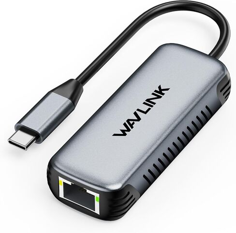 Wavlink 5GBPS USB C إلى Ethernet Adapter ، 5000 ميجابت في الثانية USB-C إلى محول شبكة RJ45 ، وحالة الألومنيوم لنظام التشغيل Windows ، و Mac OS ، و iPad OS والمزيد ، RTL8157 شرائح ، (5 جيجابت في الثانية تحتاج إلى النوع C> 3.2) in Kuwait