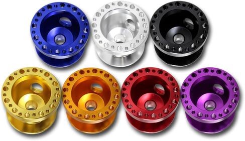W-POWER, 6-Bolt Aluminum Steering Wheel Hub Adapter Compatible with Toyota Corolla Celica MR2 Passao Tercel Camry 4Runner Land Cruizer Supra Hub Adapter (Black) in Saudi Arabia