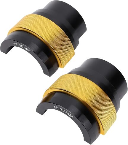 Robust CNC Aluminum Alloy Motorcycle Fork Seal Driver Tool, Stable Damping Effect, Convenient Installation for 49-50MM Fork Legs, More Convenient to Use, Universal Fit in Saudi Arabia