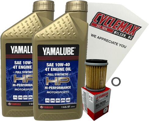 طقم تغيير زيت Yamalube الكامل التوافق مع 2001-2025 Yamaha TW200 in Saudi Arabia