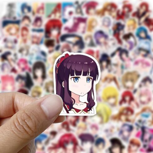 100pcs anime girl ملصقات لزجاجات المياه ، ملصقات الفتاة الساخنة kawaii الساخنة للمراهقين ، كرتون مثير سيدة الشارات للكمبيوتر المحمول Hydroflask Scrapbooking Journaling in Kuwait