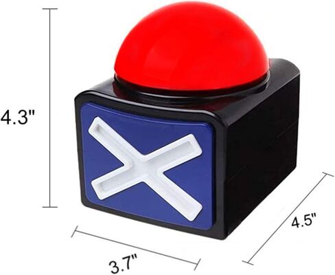 Ribosy 4 Pack Game Game Assure ، و Buzzer مع الأضواء ومسابقة Trivia Sound Got Talent Buzzer ، و Buzzer Bushons for Game Show in Kuwait