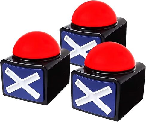 Ribosy 4 Pack Game Game Assure ، و Buzzer مع الأضواء ومسابقة Trivia Sound Got Talent Buzzer ، و Buzzer Bushons for Game Show in Kuwait