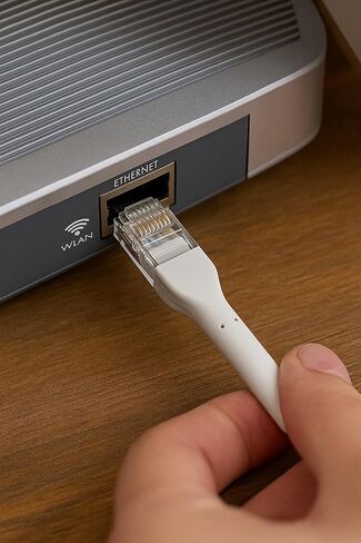 Premium Bendable Slim Patch Cord, 10ft White, UTP Cat 6A 10G, 50Micron, 30AWG, TPE, 3.6mm Diameter, Ethernet Cable, High-Speed Network Cable, Durable, Flexible, Low Profile in Saudi Arabia