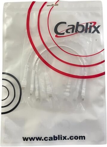 Premium Bendable Slim Patch Cord, 10ft White, UTP Cat 6A 10G, 50Micron, 30AWG, TPE, 3.6mm Diameter, Ethernet Cable, High-Speed Network Cable, Durable, Flexible, Low Profile in Saudi Arabia