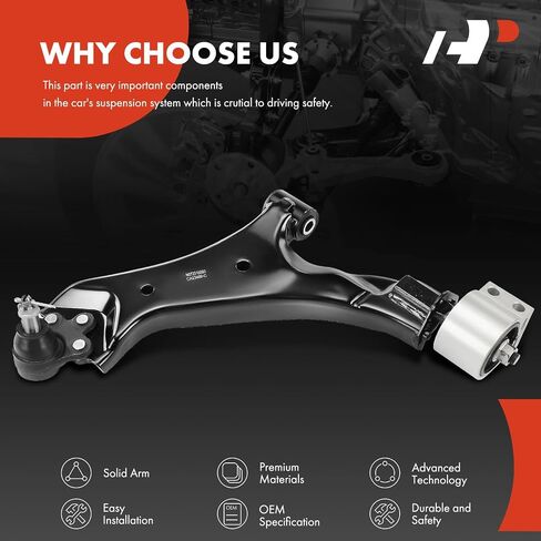 A-Premium Front Left Lower Control Arm with Ball Joint & Bushing, Compatible with Chevrolet Equinox 2010-2017 & GMC Terrain 2010-2017 in Saudi Arabia