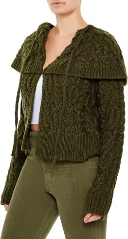 Forever 21 Women's Foldover Cardigan Sweater in Saudi Arabia