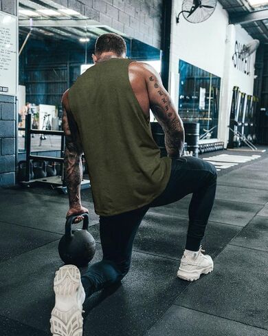 الرجال المضحكين GRPAHIC TANK TOPS تجريب كمال الأجسام الصال in Kuwait