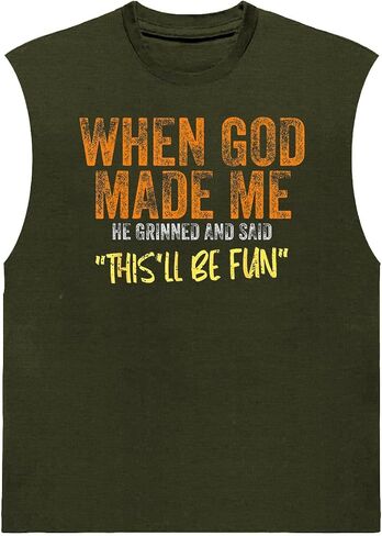 الرجال المضحكين GRPAHIC TANK TOPS تجريب كمال الأجسام الصال in Kuwait