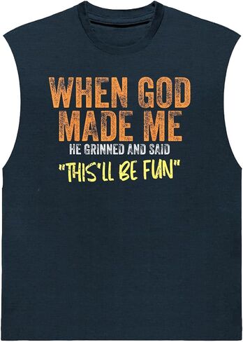 الرجال المضحكين GRPAHIC TANK TOPS تجريب كمال الأجسام الصال in Kuwait