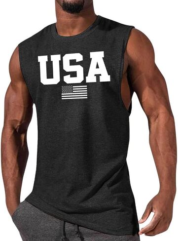 الرجال المضحكين GRPAHIC TANK TOPS تجريب كمال الأجسام الصال in Saudi Arabia