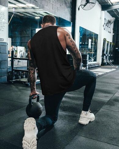الرجال المضحكين GRPAHIC TANK TOPS تجريب كمال الأجسام الصال in Saudi Arabia