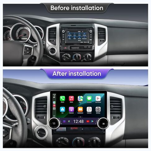 11.5 بوصة للسيارات ستيريو داش بديل لترقية راديو تويوتا تاكوما 2005-2015 ، وحدة رأس شاشة اللمس QLED مع/سلكية سلكية اللاسلكية carplay Andriod Auto GPS Savigation 5Gwifi FM/AM (4+64) in Kuwait