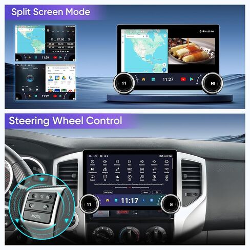 11.5 بوصة للسيارات ستيريو داش بديل لترقية راديو تويوتا تاكوما 2005-2015 ، وحدة رأس شاشة اللمس QLED مع/سلكية سلكية اللاسلكية carplay Andriod Auto GPS Savigation 5Gwifi FM/AM (4+64) in Kuwait