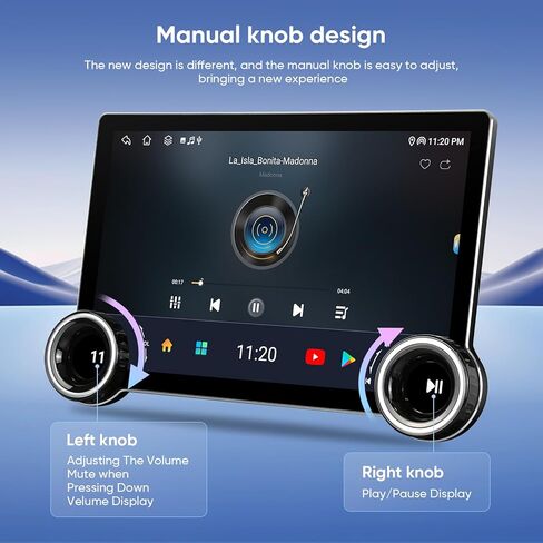 11.5 بوصة للسيارات ستيريو داش بديل لترقية راديو تويوتا تاكوما 2005-2015 ، وحدة رأس شاشة اللمس QLED مع/سلكية سلكية اللاسلكية carplay Andriod Auto GPS Savigation 5Gwifi FM/AM (4+64) in Kuwait