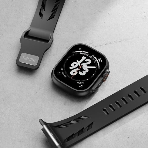 Sports Silicone Band Compatible with Apple Watch Ultra 2/1 49mm Bands for Men,Luxury Supercar Rubber Strap for iWatch Series 10 46mm, 9/8/7 45mm, SE2/SE 6/5/4 44mm, 3/2/1 42mm in Saudi Arabia