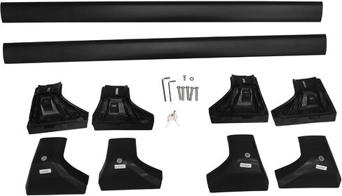 FREEMOTOR802 Compatible with 2020-2024 Toyota Highlander Cross Bars, Black Aluminum Top Roof Rack Cross Bars with Locks Pair 2PCS Left & Right, Driver & Passenger Side in Saudi Arabia
