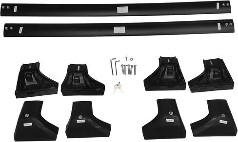 FREEMOTOR802 Compatible with 2020-2024 Toyota Highlander Cross Bars, Black Aluminum Top Roof Rack Cross Bars with Locks Pair 2PCS Left & Right, Driver & Passenger Side in Saudi Arabia