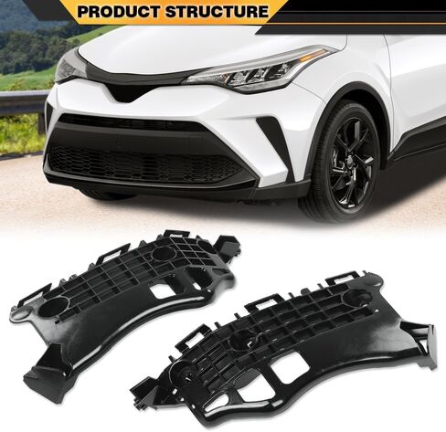 Front Bumper Support Retainer Brackets Left and Right Compatible with Toyota CHR 2018 2019 2020 52535F4010 52536F4010 TO1043134 TO1042134 in Saudi Arabia