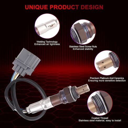 مستشعر O2 Oxygen Opstream 234-5010 متوافق مع Acura MDX RL RL 3.5L TL 3.2L لـ Honda Accord 3.0L Odyssey Pilot Ridgeline 3.5L لـ Saturn Vue 3.5L استبدال 36531-RCA-A01 36531RCA02 250-25001 in Saudi Arabia