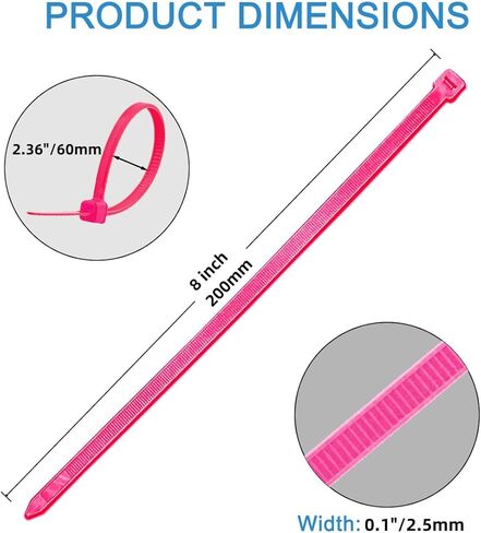 zip zip الأرجواني-8 بوصات ، 250 ٪ ، 18 رطلاً مقاومًا للقوة UV ، مقاومة للدرجات عالية/منخفضة ، مثالي متين لتخزين سطح المكتب ، المنزل ، السياج ، النباتات الخضراء in Kuwait