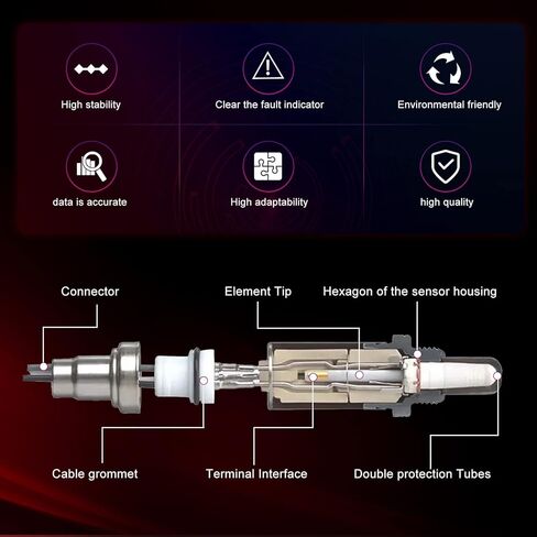 مستشعر O2 Oxygen Opstream 234-5010 متوافق مع Acura MDX RL RL 3.5L TL 3.2L لـ Honda Accord 3.0L Odyssey Pilot Ridgeline 3.5L لـ Saturn Vue 3.5L استبدال 36531-RCA-A01 36531RCA02 250-25001 in Saudi Arabia