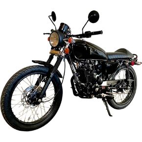 BELMONTE BIKES 250CC Venom Sportster Chopper Cafe Racer Motorcycle 5-Speed Transmission (White) in Kuwait