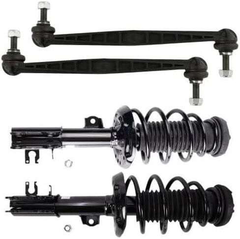 Front Strut Coil Spring and Sway Bar Link Kit - 4-Piece - Compatible with 2012-2019 Chevy Sonic in Saudi Arabia