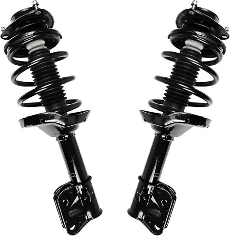 Detroit Axle - 2pc Front Struts for 2009-2013 Subaru Forester [Naturally Aspirated], 2 Struts with Coil Spring Assembly 2010 2011 2012 Replacement Quick Install Ready Struts Shocks Assembly in Saudi Arabia