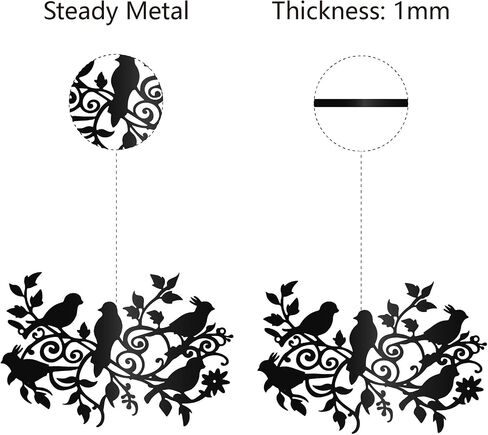 CREATCABIN Farmhouse Metal Wall Decor Hanging Sculpture Wall Art Rooster Hen Chick Egg Rustic Sign Wall Silhouette Artwork Decoration for Indoor Outside Home Office Hotel Black 11.8 x 5.9 Inch in Saudi Arabia