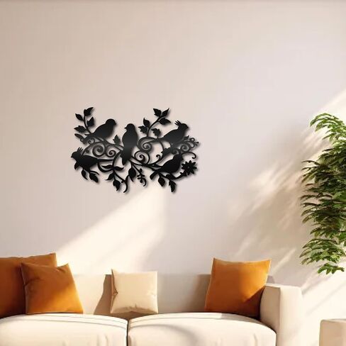 CREATCABIN Farmhouse Metal Wall Decor Hanging Sculpture Wall Art Rooster Hen Chick Egg Rustic Sign Wall Silhouette Artwork Decoration for Indoor Outside Home Office Hotel Black 11.8 x 5.9 Inch in Saudi Arabia