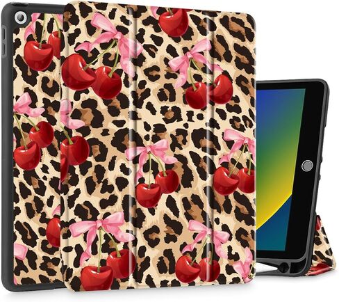 May Chen Case for iPad 10.2 Inch 2021 2020 2019 iPad 9th/8th/7th Generation with Pencil Holder, Slim Stand Protective Case with Soft TPU Back, Auto Sleep/Wake Cover, Abstract Florals in Kuwait
